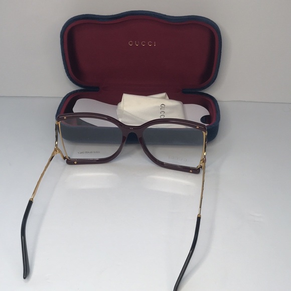 New - GUCCI WOMENS SQUARE TRANSPARENT SUNGLASSES GG0592S-003 - Picture 7 of 14